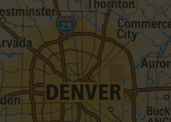 image of a map of denver