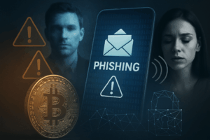 A visual representation of the term "phishing" in cyber security, showcasing its repeated mention to stress its significance